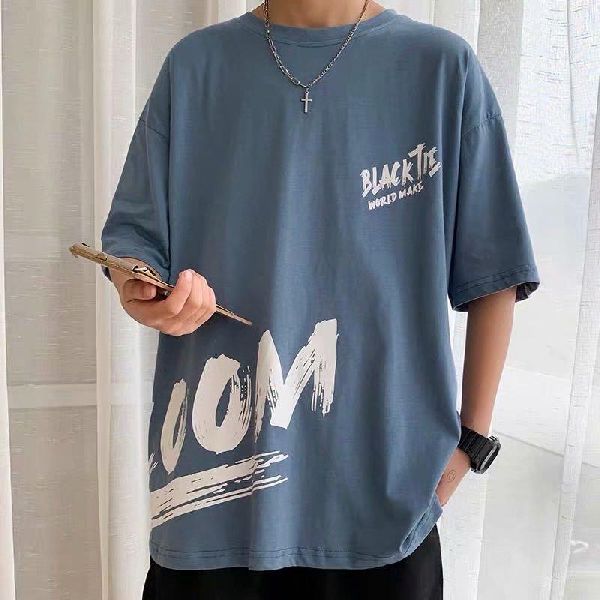 Pure Cotton Mens Oversized T-shirt, Feature : Anti-Shrink, Anti-Wrinkle ...