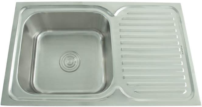 32x19 Inch Dura Single Bowl With Drain Board Kitchen Sink