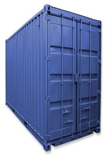 Kavi International Rectangular Light Steel Used Cargo Containers, Color : Blue