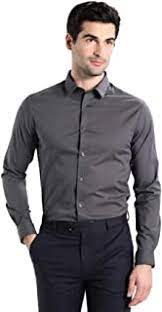 Buy shirts for mens full sleeves, Color : black