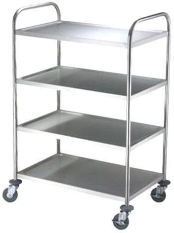 Stainless steel Hospital Trolley, Feature : Corrosion Resistant