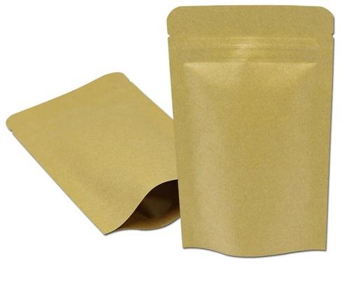 Plain Packaging Paper Pouch, Color : Brown