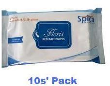 Spica Bed Bath Wipes, Packaging Type : packet