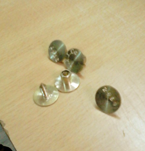 Round Brass Ear Tags, Color : Polished