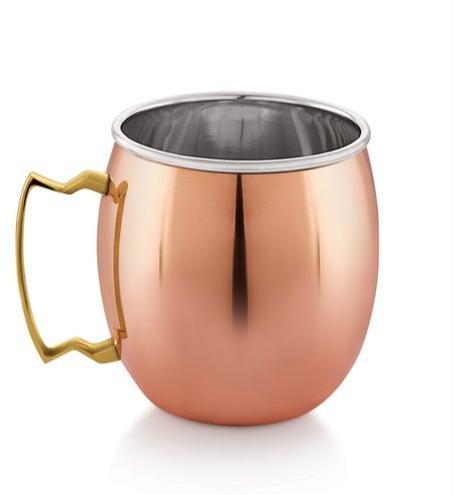 Round Matt Copper Plain Mule Mug