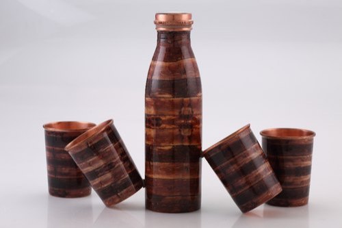 Sanjivani 5 Pcs Copper Bottle Set