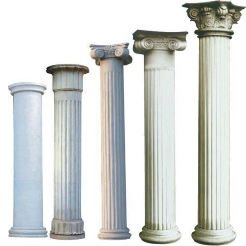 Polished GRC Columns, for Buildings, Feature : Attractive Designs, Durable, Fine Finished, High Strength