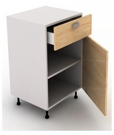 Rectangle Wood Kitchen Shelf Drawer, Color : White