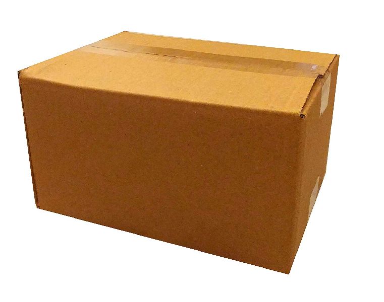 Cardboard Brown Corrugated Box, for Packaging, Pattern : Plain