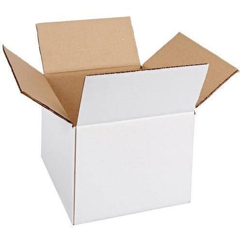 Cardboard White Corrugated Box, for Packaging, Products Safety, Feature : Bio-degradable, Good Strength
