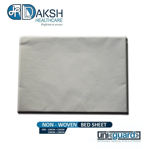 Uni Gaurd Disposable Bed Sheets, for Hospital, Size : 120CM x 210CM