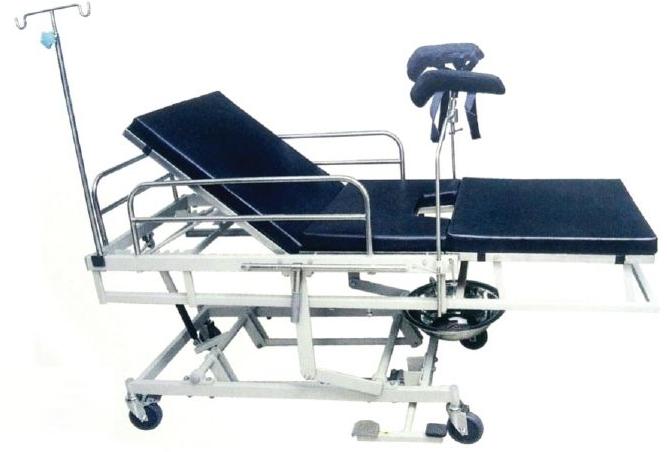 Powder Coated Iron Obstetric Table, for Hospital, Color : Black, Grey
