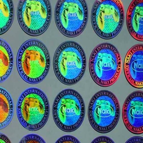 Prizm Round PET Dot Matrix Hologram, for Custom Sticker, Shipping Labels, Feature : Holographic