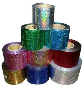 PET Sequin Film, for Decorative Purposes, Length : 25-30 Meter