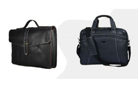 Leather Dark Grey Portfolio Bags, Size : 24x12inch, 26x14inch, 28x16inch