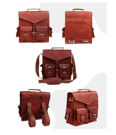 Leather Single Buckle Messenger Bags, for Office, Travel, Size : 24x12inch, 26x14inch, 28x16inch