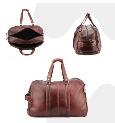 Leather Trolley Bags, for To Carry Laptop, Travelling, Certification : ISI Certified