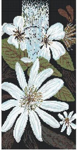 Square Sand Stone Flowers Mural Mosaic Tile, Packaging Type : Box