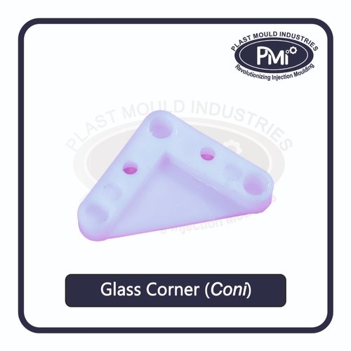 New Metro High Density Poly Ethylene Plastic Glass Corner, Color : White