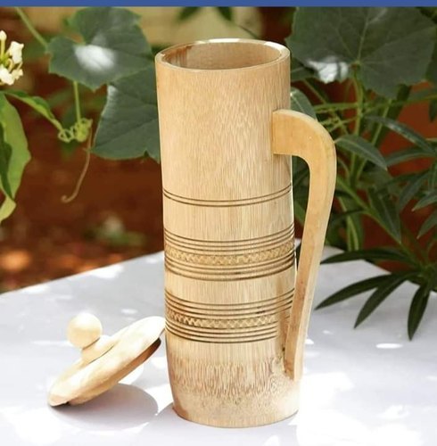 Bamboo Jugs, Color : Wood color