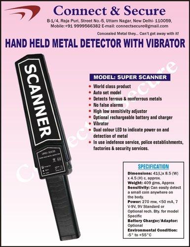 Connect secure Metal Detecting Machine