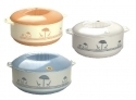 Carry Plastic Printed Hot Casserole Set, for Home, Color : Silver