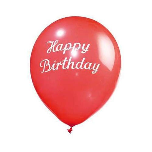 Cake Country Printed Happy Birthday Party Balloon, Color : Red