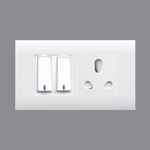 Alex Rectangular Plastic electric switch