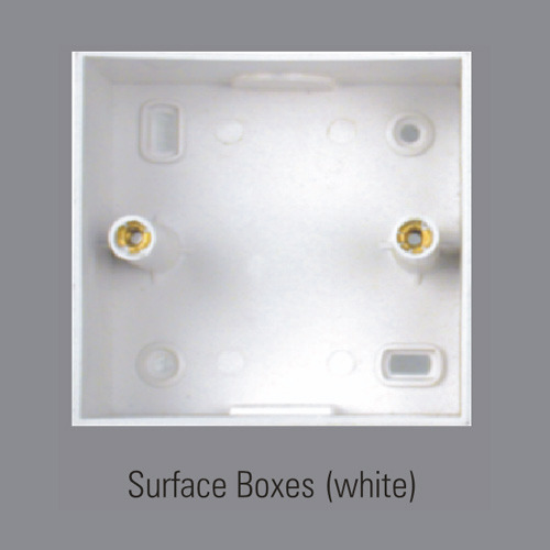 White Surface Boxes, Features : Dimensionally accurate, Perfect finish, Shock proof .