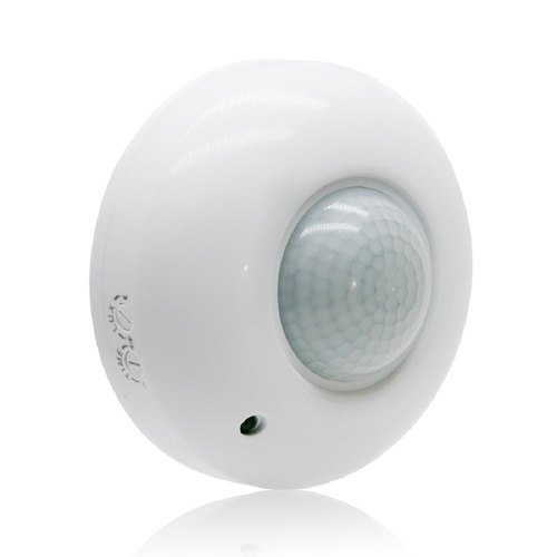 Round Plastic PIR Motion Sensor, Color : White