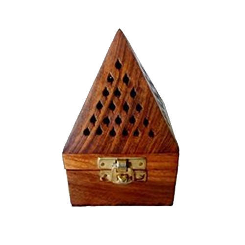 Khan Handicrafts Polished Wooden Bakhoor Burner, Color : Natural