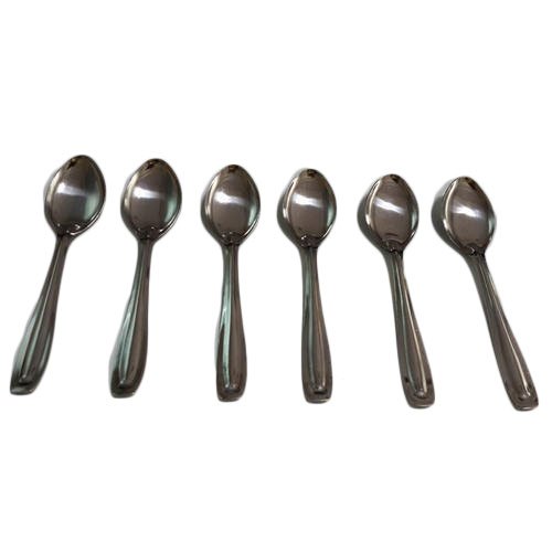 Stainless Steel Spoons, Packaging Size : 6 Piece