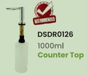 DSDR0126 Industrial Heavy Duty Soap Dispenser, for Home, Hotel, Office, Restaurant, Color : Black