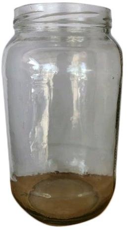 1000 ml Glass Round Jar, for Packaging, Pattern : Plain