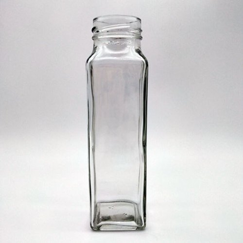 300 ml Glass Square Bottle, for Packaging, Pattern : Plain