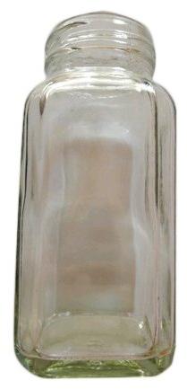 300 ml Glass Square Jar, for Packaging, Color : Transparent