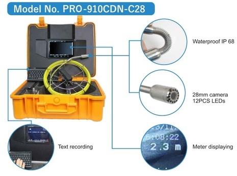 PRO-910CDN-C28 Drain & Pipe Inspection Camera, Voltage : 110-220 V