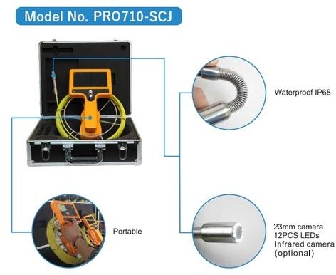 PRO710-SCJ Drain & Pipe Inspection Camera