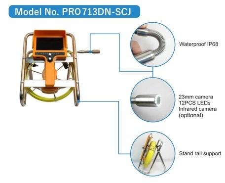 PRO713DN-SCJ Drain & Pipe Inspection Camera, Voltage : 110-220 V