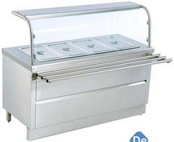 HOT BAIN MARIE WITH SNEEZE GUARD