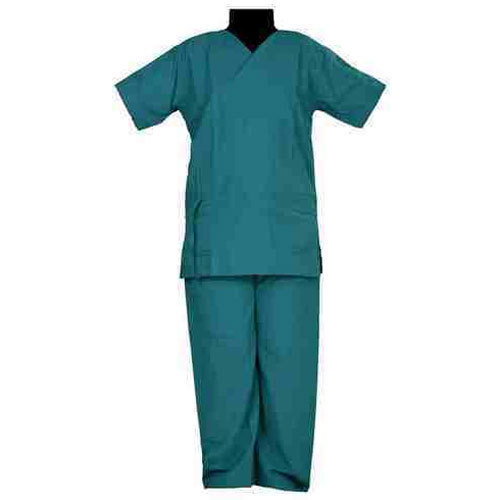 Plain Hospital Cotton Uniform, Sleeve Type : Half Sleeves