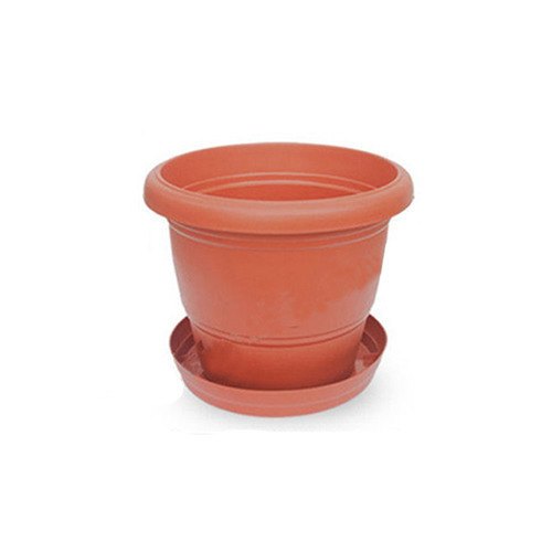 Plastic flower pot, Color : Red, Green, Yellow