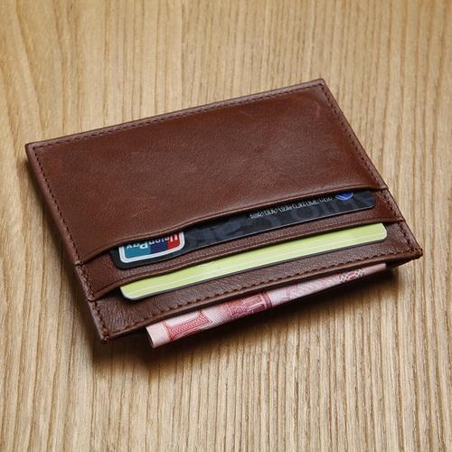 Leather Card Holder, Packaging Type : Paper Box, Plastic Pouch