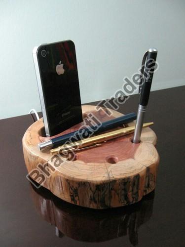 Wooden Mobile and Pen Stand, Packaging Type : Paper Box