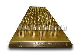 Rectangular Nozzle Plate, Color : Golden