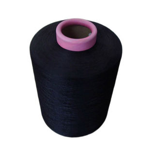 Dyed Polyester recycled black OE yarn