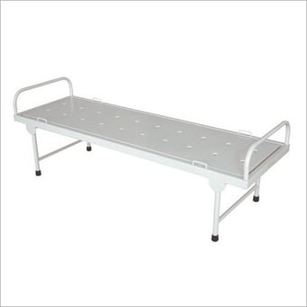 Metal Polished Hospital Attendant Bed, Feature : Durable, Fine Finishing