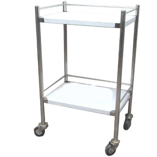 Aluminium Polished Hospital Instrument Trolley, Feature : Corrosion Proof, Durable