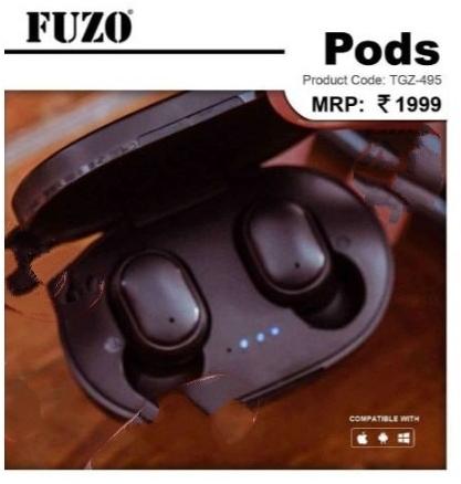 Fuzo Bluetooth Ear Pods, for All