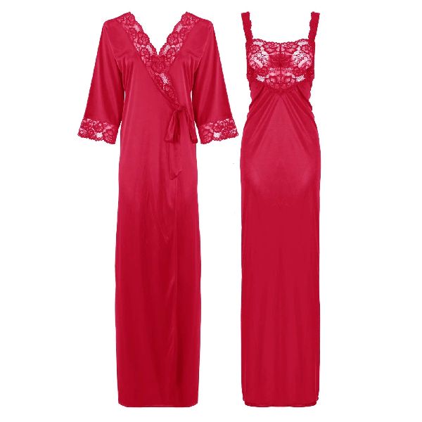 Plain Rayon Ladies Long Nighties, Technics : Machine Made